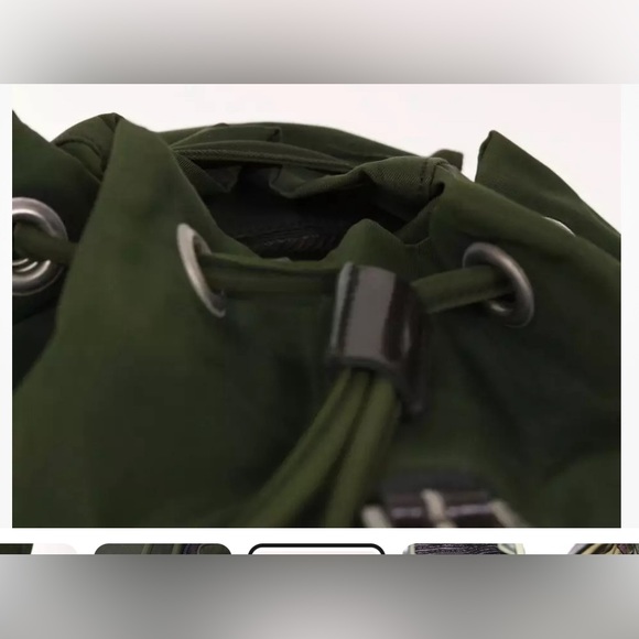 PRADA Backpack Nylon Khaki Auth 65011 - Picture 11 of 17